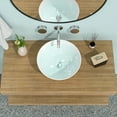 thumbnail image 1 of 16"X16" White Ceramic Round Vessel Bathroom Sink,White Ceramic Bath Faucets Bathroom Vanities, 1 of 1