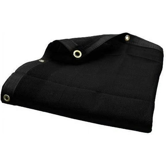 16'X24' (Black) Heavy Duty Mesh Tarp Net Sail Sun Shade Awning and Fence Screen Patio and Canopy Cover