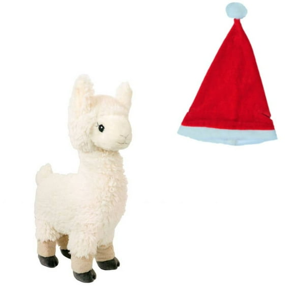 16" Yaely the Llama with Festive Christmas Hat - Soft Plush Toy for Kids, Christmas Gift for Girls and Boys