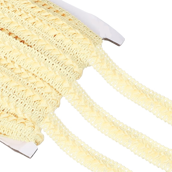 16 Yard Braid Trim, 0.7" Wide Braid Lace Ribbon Gimp Trim Strap for DIY Craft Sewing Accessories Costume Home Decoration, Beige