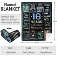 thumbnail image 1 of 16 Year Old Boy Birthday Gift Ideas Blanket 60"x50", 16th Birthday Gifts for Boys, Cool Birthday Gifts for 16 Year Old Boy, 16 Year Old Boy Gifts, 16th Birthday Decorations, 16 Birthday Boy, 1 of 6
