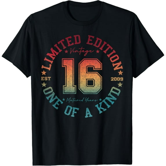 16 Year Old Gifts Vintage 2009 Limited Edition 16th Birthday T-Shirt