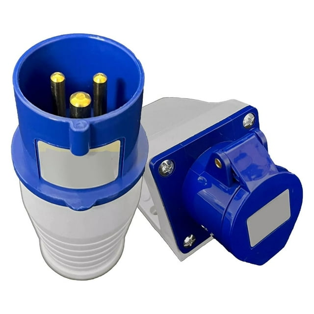 16 amp male female butt connector splitter power connection 240V