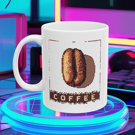 16 bioffee Mug, Video Game Mug, R, 8 Bit Gaming, R, Gift for S1on, Gift For Husband, Coffee Lover, Coffee Gamer