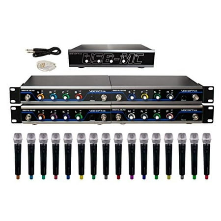 VocoPro - USB-ACAPELLA-16 Wireless Handheld Microphone System with Audio Interface