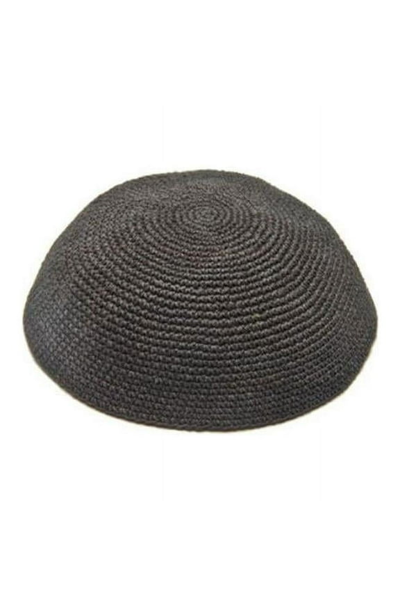 16 cm Thick Black Kippah with Holes