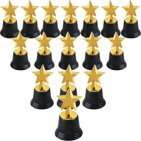 16 count Mini Trophy Awards Plastic Small Cups Trophy Bulk for Tournament Participation Rewards Competitions Winning Prizes