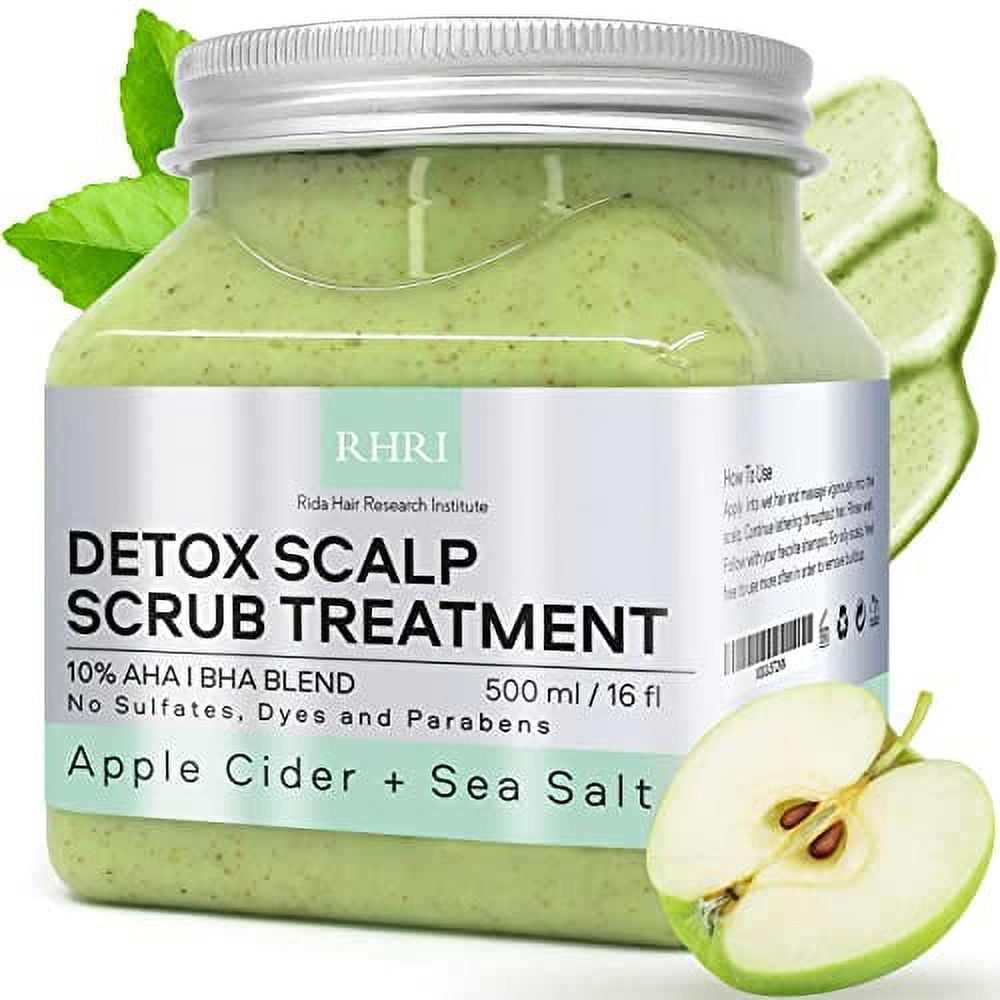 16 fl oz Apple Cider & Sea Salt Green Scalp Scrub SulfateFree 10