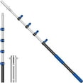 thumbnail image 1 of Pool Pole Telescopic 16FT Heavy Duty Upgraded Aluminum, 16Ft Extension/Extendable Telescoping Tool for Above Ground/Inground Swimming Cleaning Supplies Accessories, Leaf Skimmer/Brush/Net/Vacuum/Mesh, 1 of 11