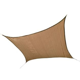16 ft. / 4,9 m Square Shade Sail - Sand 230 gsm