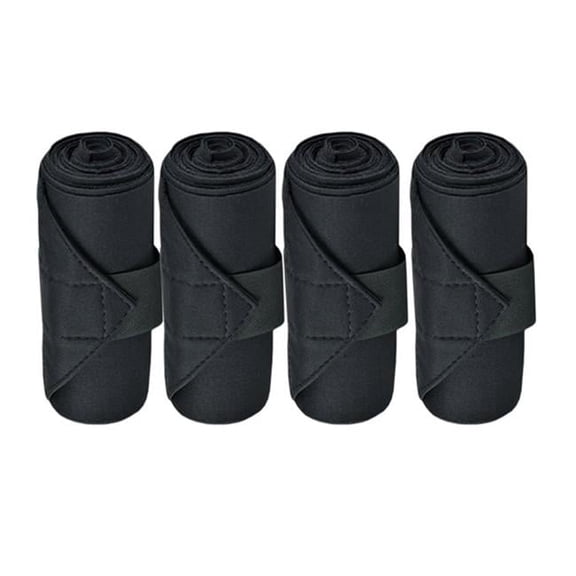 16 ft. Horse Standing Wraps - Black - 5.5 in. x 16 ft. - Durable Fiber