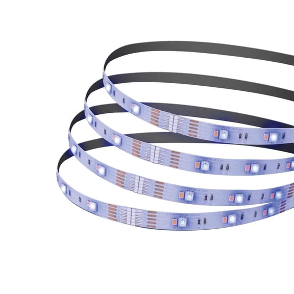 16 ft. Plug-In/Hardwire Cuttable/Linkable Integrated LED RGB/White Indoor Under Cabinet Tape Strip Light w/Remote