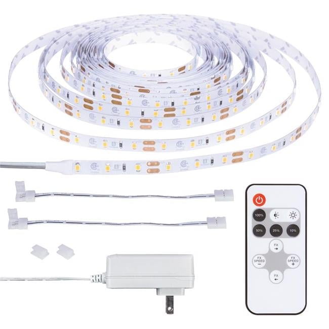 16 ft. RibbonFlex Home Plug-In LED Strip Tape Light Kit, White
