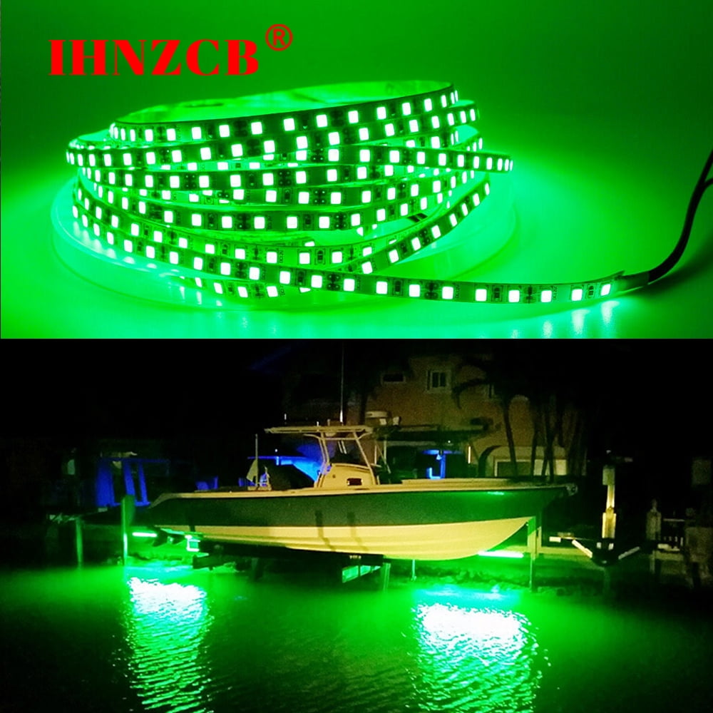 16 ft UV Green LED Strip Black Light Night Fishing Boat 12v DC PCB lamp US  Stock 