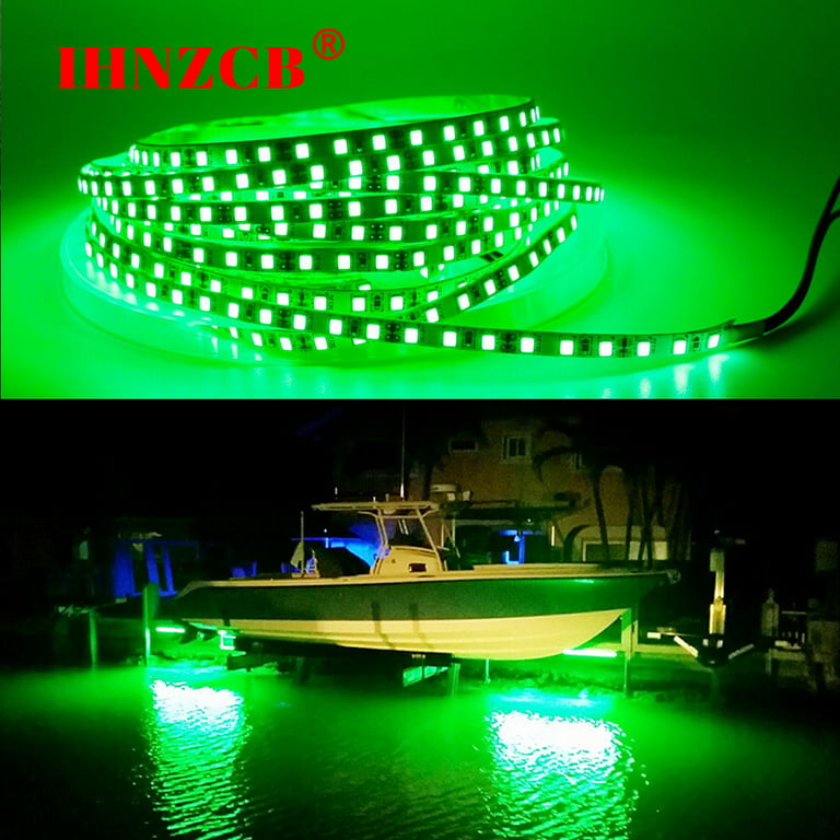 16 ft UV Green LED Strip Black Light Night Fishing Boat 12v DC PCB lamp US  Stock