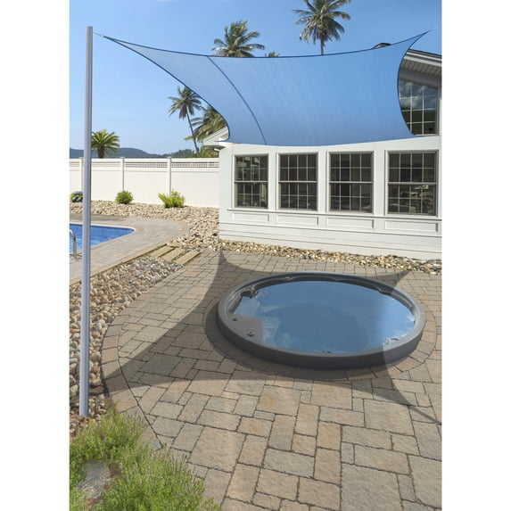 ShelterLogic 16 x 16 ft Blue Square Shade Sail