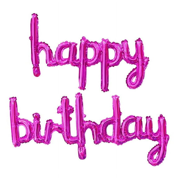 16" happy birthday Backdrop Balloon Banner