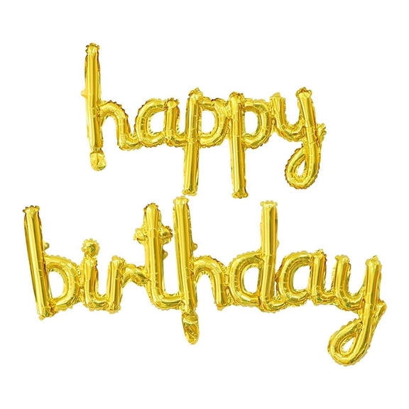 16" happy birthday Backdrop Balloon Banner