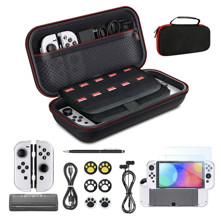 Nintendo Switch ＋カバー等 EEEkit 17-in-1 Accessories Bundle Fit for Nintendo Switch OLED