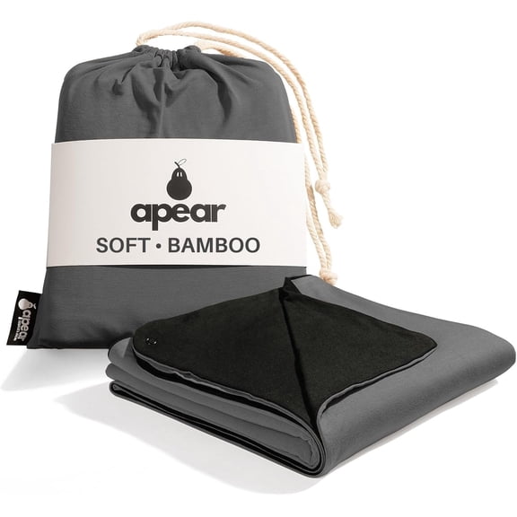 16-in-1 Compact Reversible Travel Blanket with Bag Ultra Soft Bamboo Double Layer Semi-Weighted Hidden Pocket