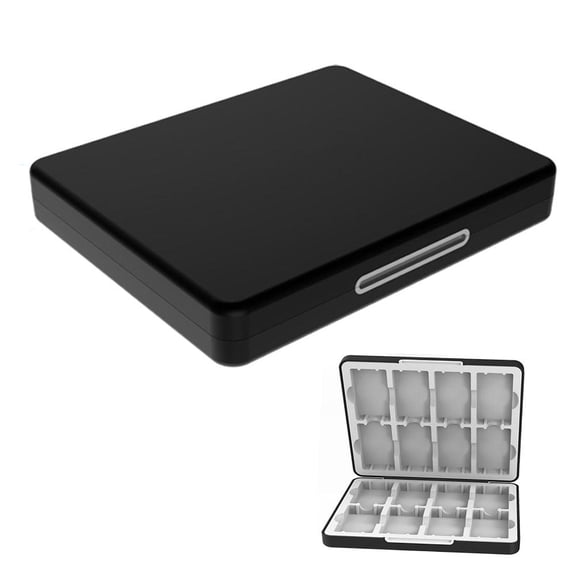 16-in-1 Game Card Storage Box for GBA, Portable Travel Organizer Storage Box for GBA Collectors, 1 PC