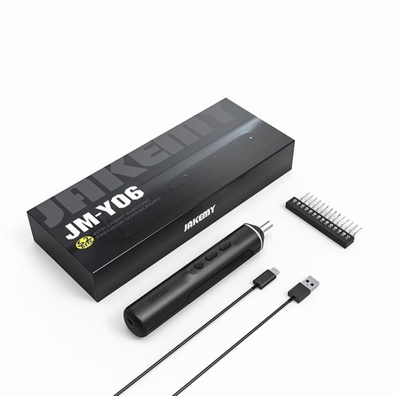 16 in 1 Intellgent precision electric screwdriver with S-2 matte chromium deep hole bits Type-C cable