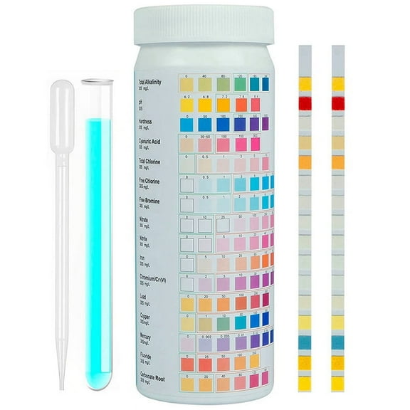 16 in 1 Premium Drinking Water Test Kit,for Drink Water,100 Strips Accurate Water,for Hardness PH Lead