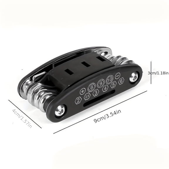 16-in-1 Universal Socket Wrench Set, Non-Slip Rotating Head Stainless Steel Repair Tool, Multipurpose Hand Tool for Household Maintenance and Car Repair