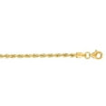 thumbnail image 1 of 16 in. 10K Yellow Gold Diamond Cut Textured Royal Rope Chain with Pear Shaped Lobster Clasp, 1 of 1