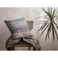 thumbnail image 1 of 16 in. Blue & Gray Hatch Indoor & Outdoor Zippered Throw Pillow, Muted Purple, 1 of 1