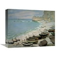thumbnail image 1 of 16 in. Boats on the Beach at Etretat, 1883 Art Print - Claude Monet, 1 of 1