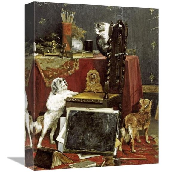 16 in. Chaos in the Studio Art Print - Charles Van Den Eycken