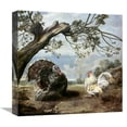thumbnail image 1 of 16 in. Cock & Turkey Art Print - Paul De Vos, 1 of 1