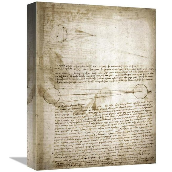 16 in. Codex Leicester - The Changing Earth Art Print - Leonardo Da Vinci