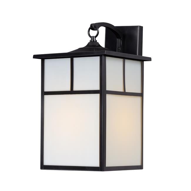 16 in. Coldwater 1-Light Outdoor Wall Lantern, Black