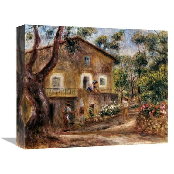 16 in. Collettes House at Cagnes Art Print - Pierre-Auguste Renoir