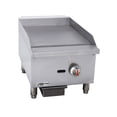 thumbnail image 1 of 16 in. Commercial Thermostatic Countertop Gas Griddle in Stainless Steel, 1 of 5