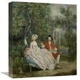 thumbnail image 1 of 16 in. Conversation in a Park Art Print - Thomas Gainsborough, 1 of 1