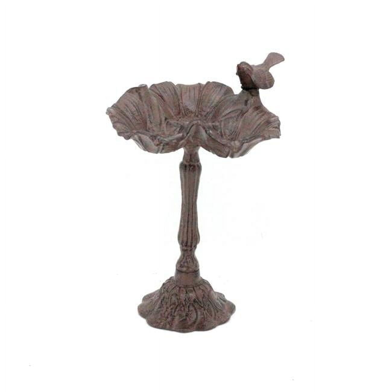 16 in. Decoractive Bird Feeder Pole, Brown
