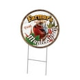thumbnail image 1 of 16 in. Double Sided Corrugated Circular Plastic Sign - Farmers Market Maple Syrup, 1 of 1