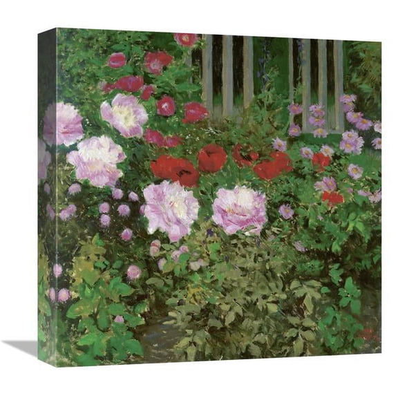 16 in. Flowers & Garden Fence Art Print - Koloman Moser