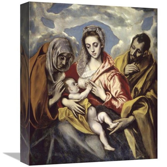 16 in. Holy Family & Saint Anne Art Print - El Greco