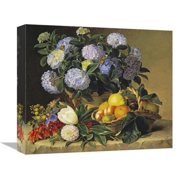 16 in. Hydrangea in an Urn Art Print - Johan Laurents Jensen