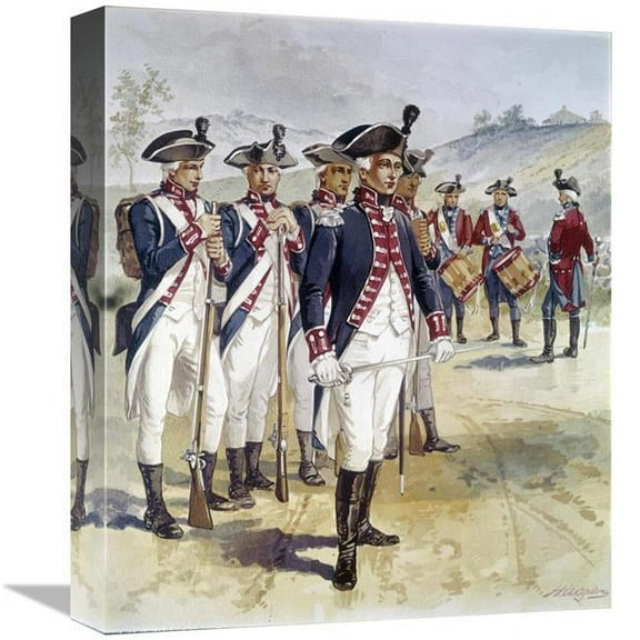 16 in. Infantry & Musicians Art Print - Henry Alexander Ogden