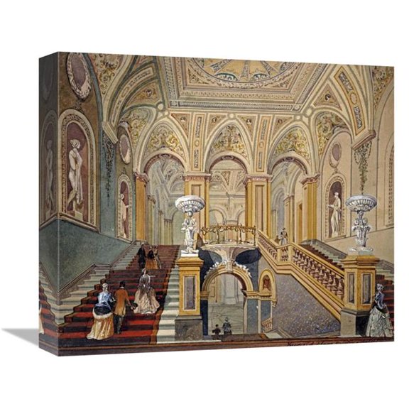 16 in. Interior Views of the Conservative Club Art Print - Frederick J Sang