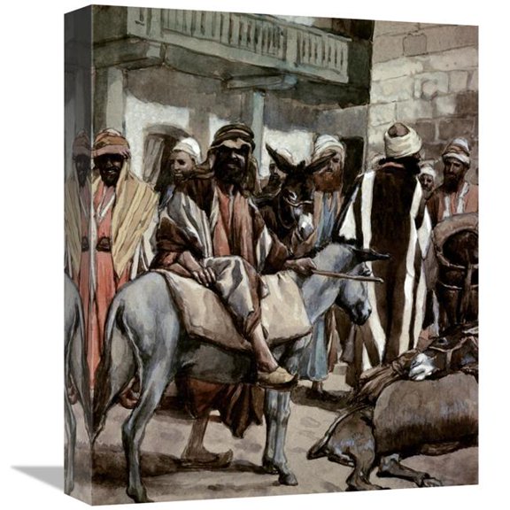 16 in. Joseph Sends His Brethren Away with Full Sacks Art Print - James Tissot