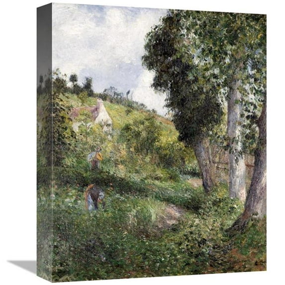 16 in. Landscape with Cabbage Near Pontoise Art Print - Camille Pissarro