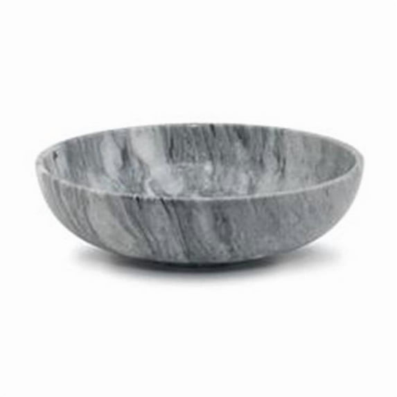 16 in. Laurus Bowl, Cloud Gray Marble