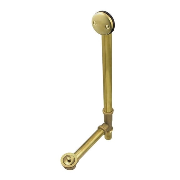 16 in. Lift & Lock Tub Waste & Overflow, Brushed Brass