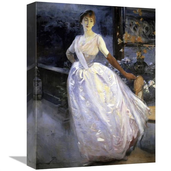16 in. Madame Roger Jourdain Art Print - Albert Besnard